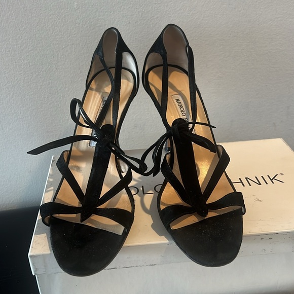 Manolo Blahnik black sandals size 39 - Picture 2 of 7